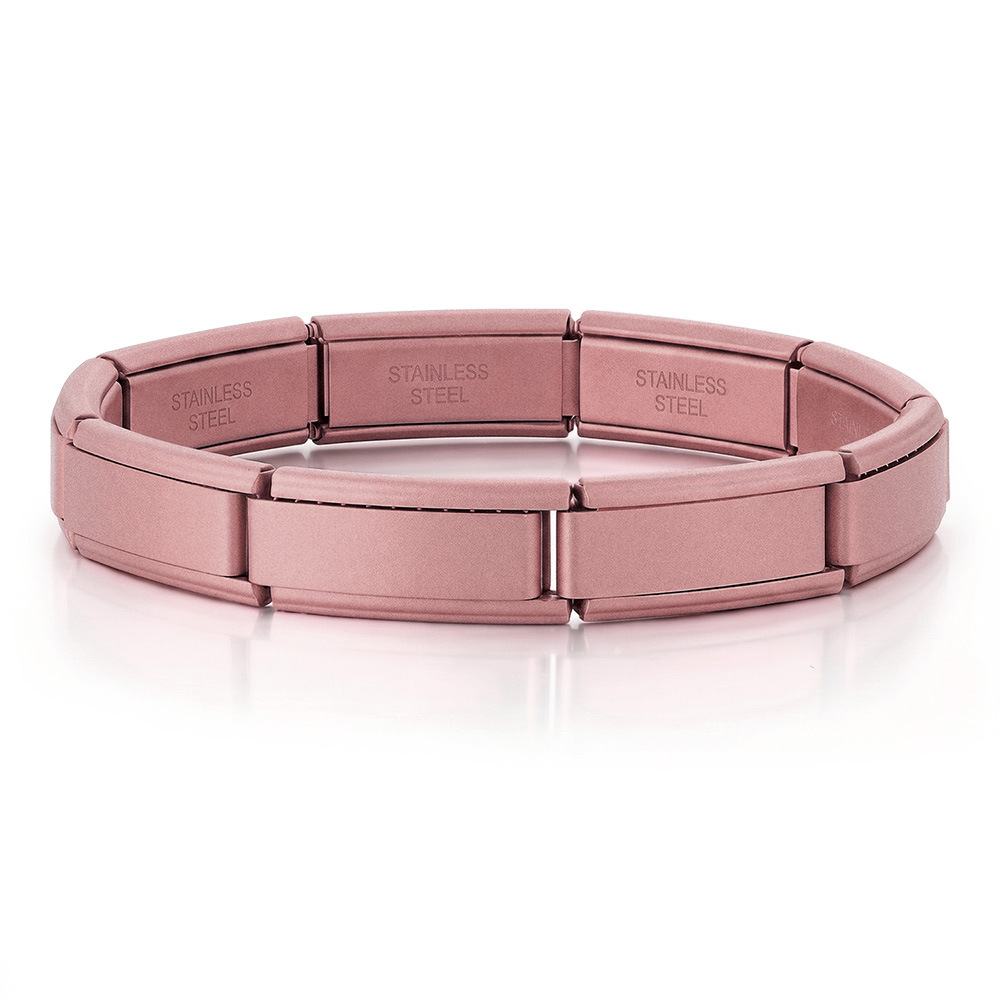 Multi-color spray paint 20*9mm wide and long Italian modular bracelet stainless steel DIY watch strap chain basic chain