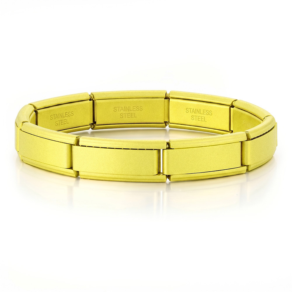 Multi-color spray paint 20*9mm wide and long Italian modular bracelet stainless steel DIY watch strap chain basic chain
