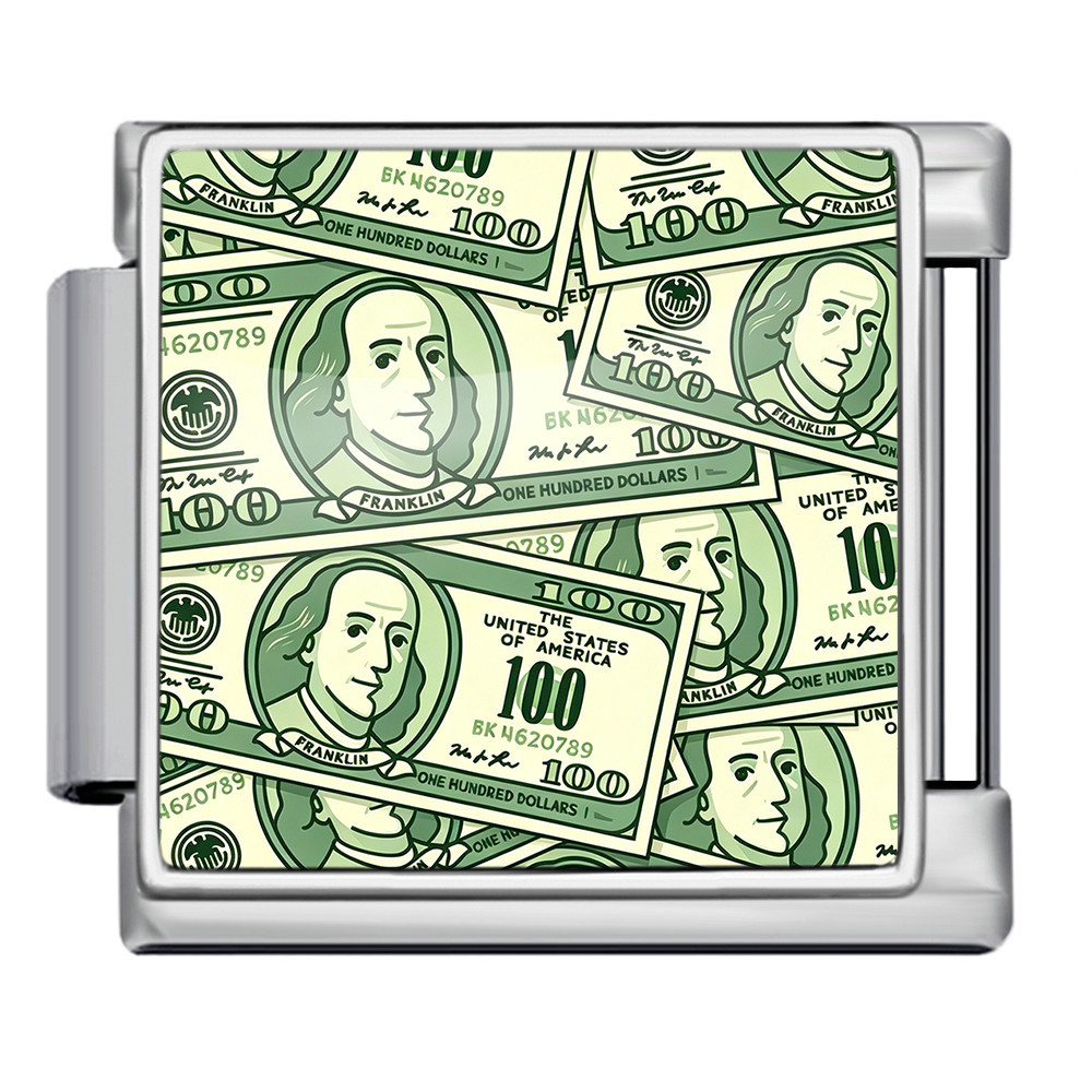 European and American cross-border best-selling banknote series Italian modular bracelet stainless steel handmade DIY splicing accessories