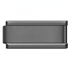 Photo multifunctional Italian modular bracelet with elastic block splicing titanium steel strap.