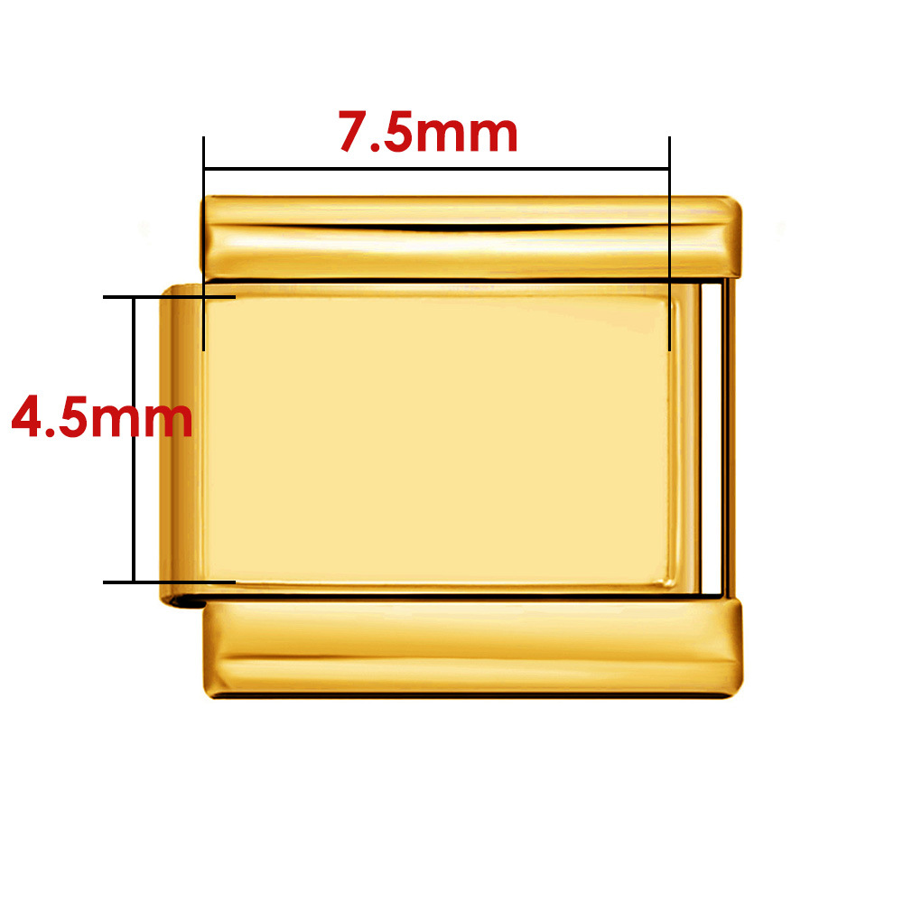 Photo multifunctional Italian modular bracelet with elastic block splicing titanium steel strap.