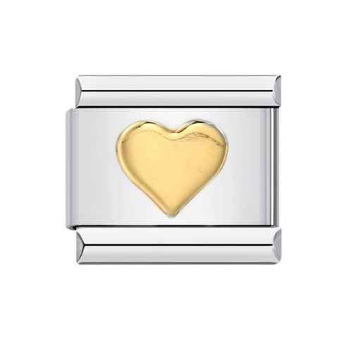 DIY Italian Modular Charm Bracelet: Gold-plated Titanium Steel Stamped Pattern with Oil Drips