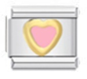 New Stamped Heart Pattern DIY Bracelet Titanium Steel Colored Oil Drip Italian Modular Bracelet Accessories Wholesale