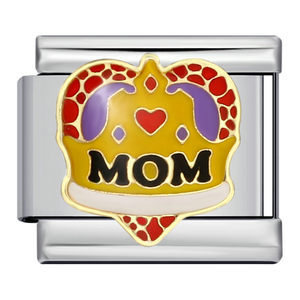 New Mother's Day Series Bracelet, Titanium Steel Gold-Plated Welded Pattern DIY Italian Modular Bracelet