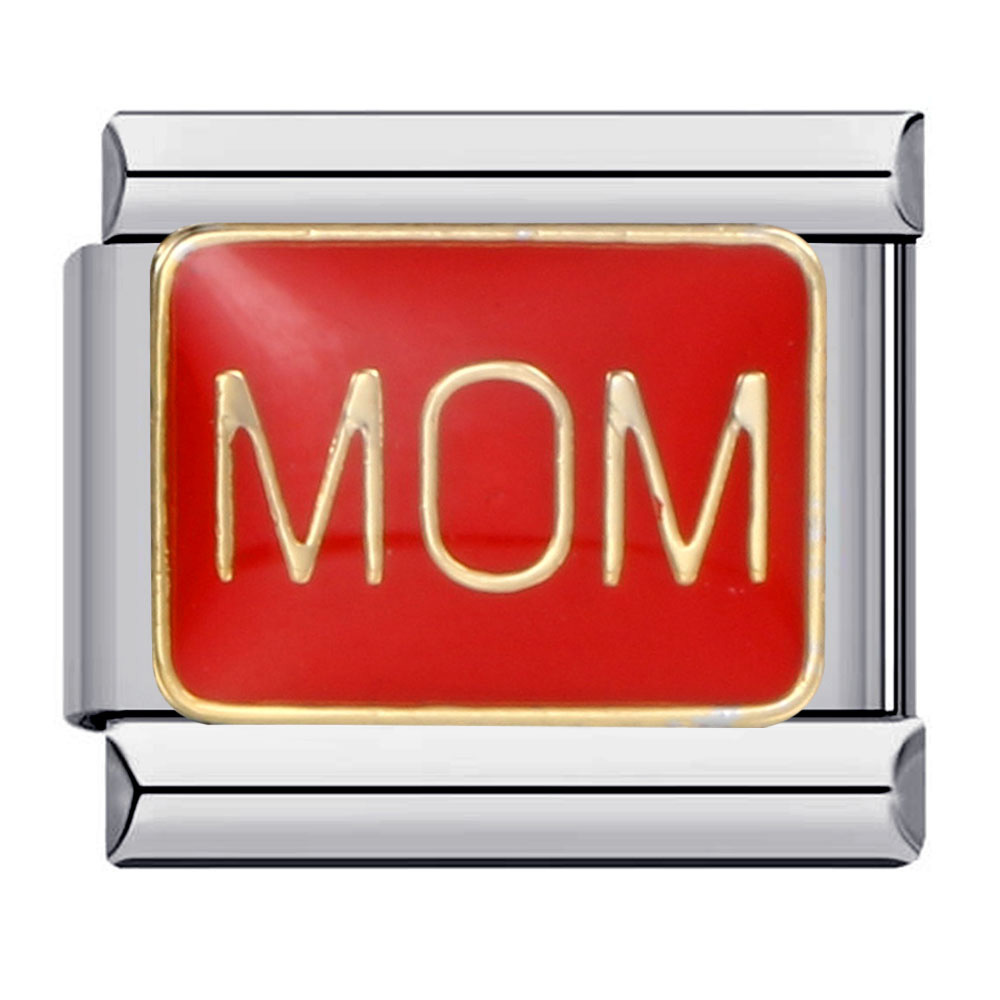New Mother's Day Series Bracelet, Titanium Steel Gold-Plated Welded Pattern DIY Italian Modular Bracelet