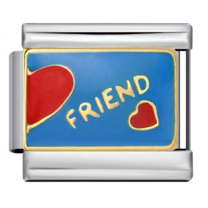 Friendship Series Titanium Steel Gold-Plated Welded DIY Italian Modular Bracelet