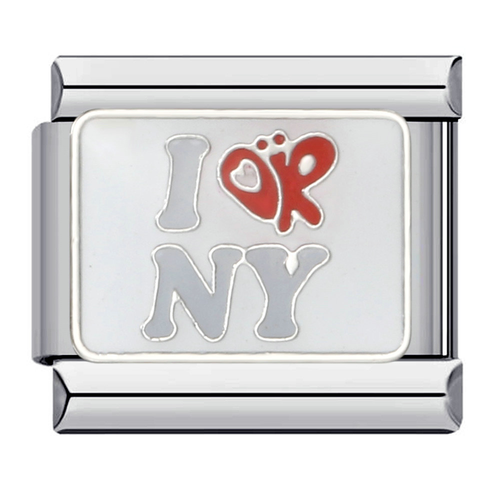 American cultural elements, Italian modular bracelet, titanium steel welded oil-dripping bangle, Italian Modular