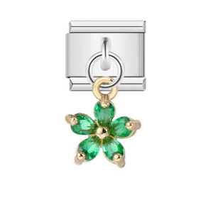 Charming Italian Modular Bracelet with Single Shell Pearl Titanium Steel Strap