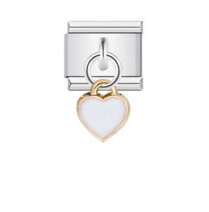 Charming Italian Modular Bracelet with Single Shell Pearl Titanium Steel Strap