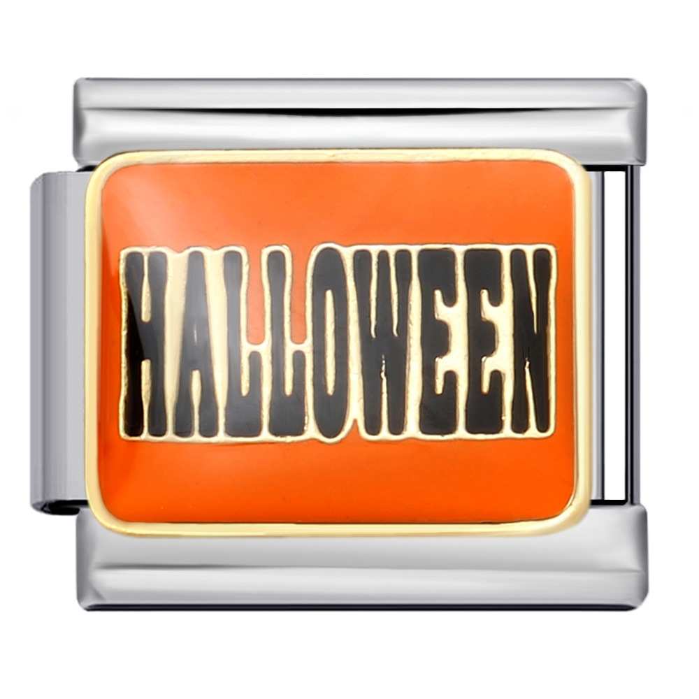 Cross-border Halloween Italian modular bracelet, Gothic titanium steel welded dripping DIY bracelet