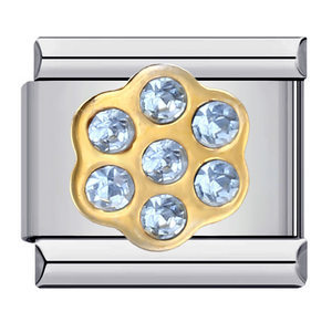 New Diamond-Studded Titanium Steel Welded Oil-Drip DIY Italian Charm Bracelet