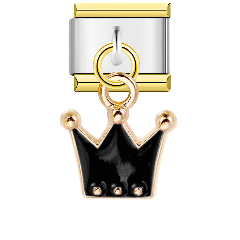 New Italian modular pendant bracelet with stainless steel hook, drip-oil DIY elastic free splicing watch strap chain