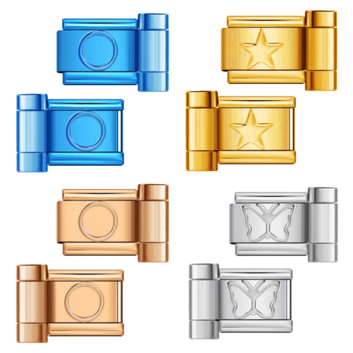 Cross-border hot-selling multi-size watch strap connectors, Italian modular bracelet DIY splicing bracelet tools and accessories