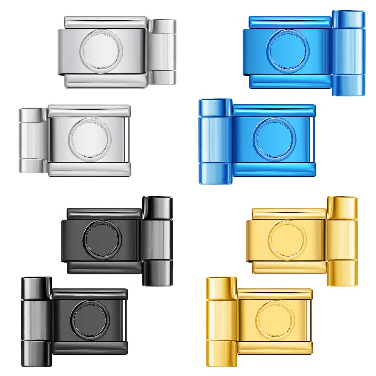 Cross-border hot-selling multi-size watch strap connectors, Italian modular bracelet DIY splicing bracelet tools and accessories