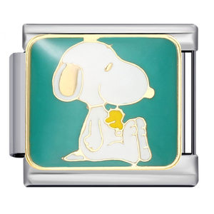 Classic Cartoon Puppy DIY Bracelet Stainless Steel Italian Modular Bracelet Titanium Steel Welded Oil-Drip Watch Strap Chain