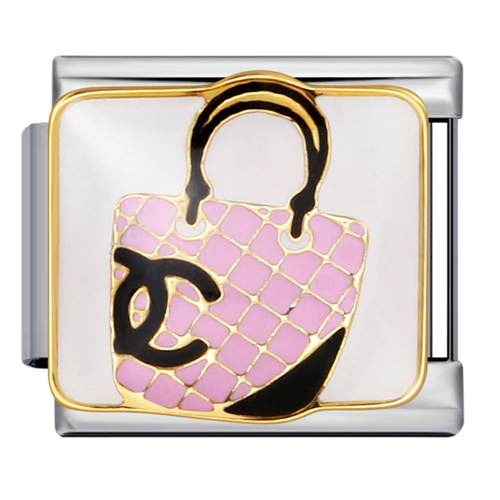 Exquisite Bags Series, Italian Modular Bracelets, Colorful Welded Pattern DIY Personalized Bracelets, Valentine's Day Gifts