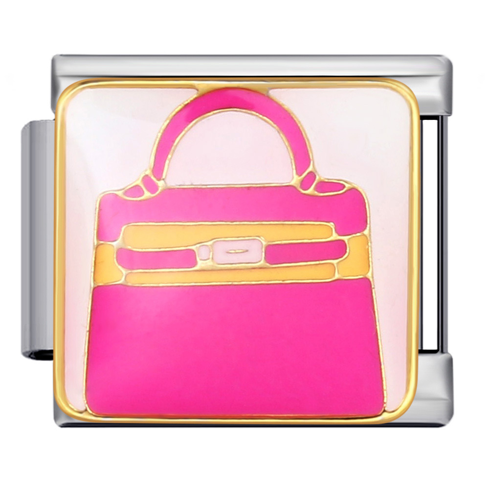 Exquisite Bags Series, Italian Modular Bracelets, Colorful Welded Pattern DIY Personalized Bracelets, Valentine's Day Gifts