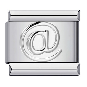 New number symbol series Italian modular bracelet stainless steel stamping DIY elastic bracelet accessories wholesale
