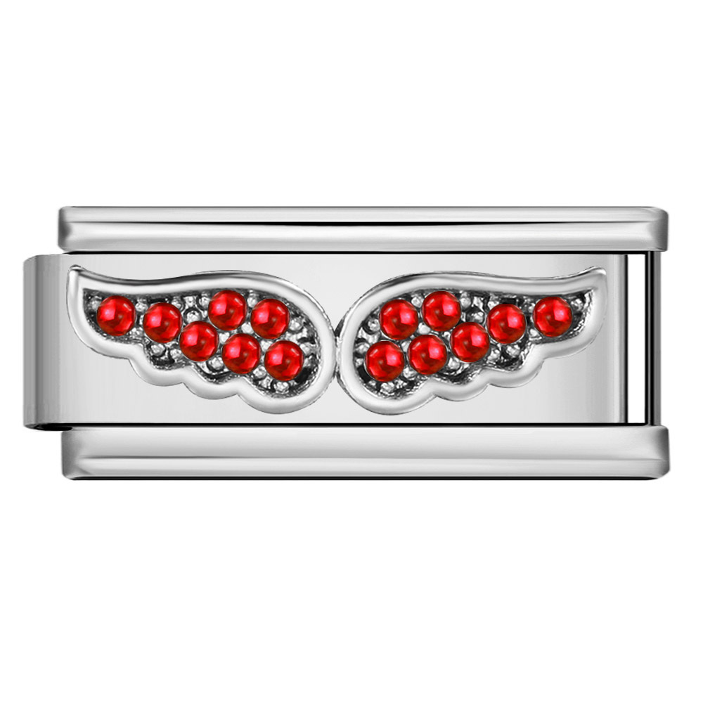 Italian modular bracelet with gold and silver rhinestone patterns, DIY titanium steel welded elastic personalized splicing bracelet wholesale.