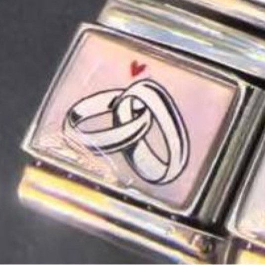New Double Ring Series Laser Engraved Italian Modular Bracelet Stainless Steel DIY Fashion Bangle
