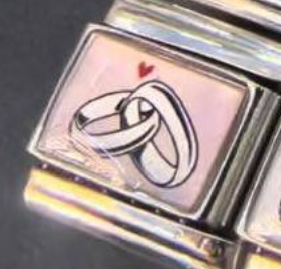 New Double Ring Series Laser Engraved Italian Modular Bracelet Stainless Steel DIY Fashion Bangle