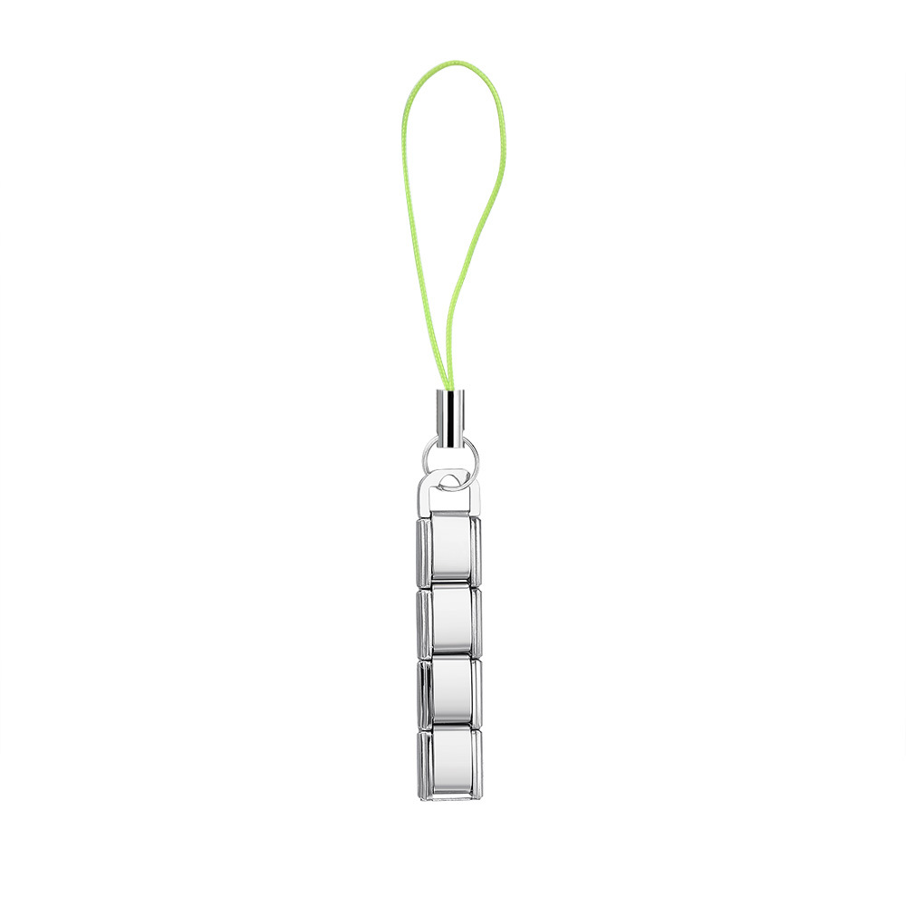 New colorful mobile phone strap with lobster buckle modular design, DIY keychain pendant, stainless steel watch strap chain