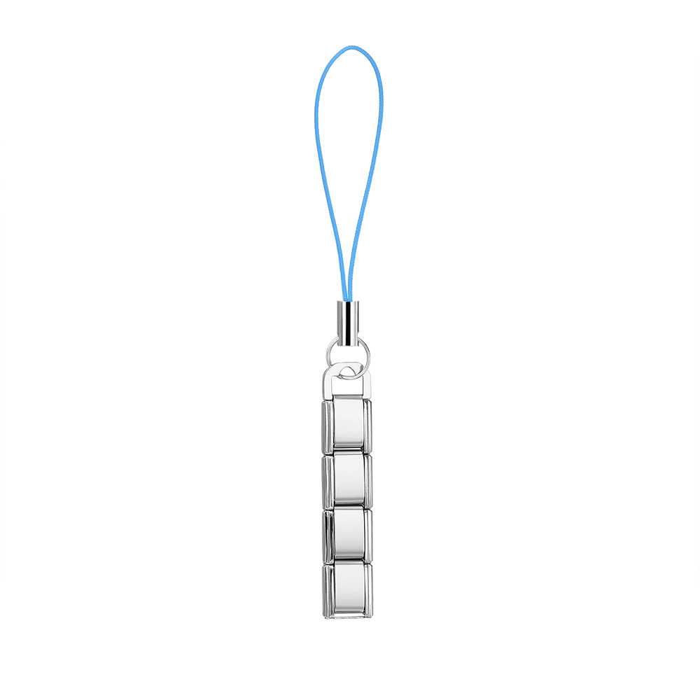 New colorful mobile phone strap with lobster buckle modular design, DIY keychain pendant, stainless steel watch strap chain