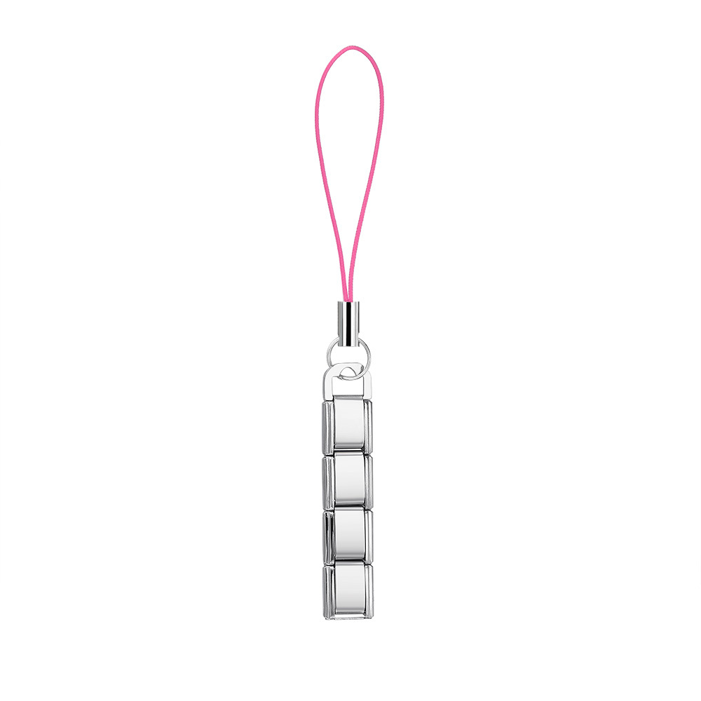 New colorful mobile phone strap with lobster buckle modular design, DIY keychain pendant, stainless steel watch strap chain