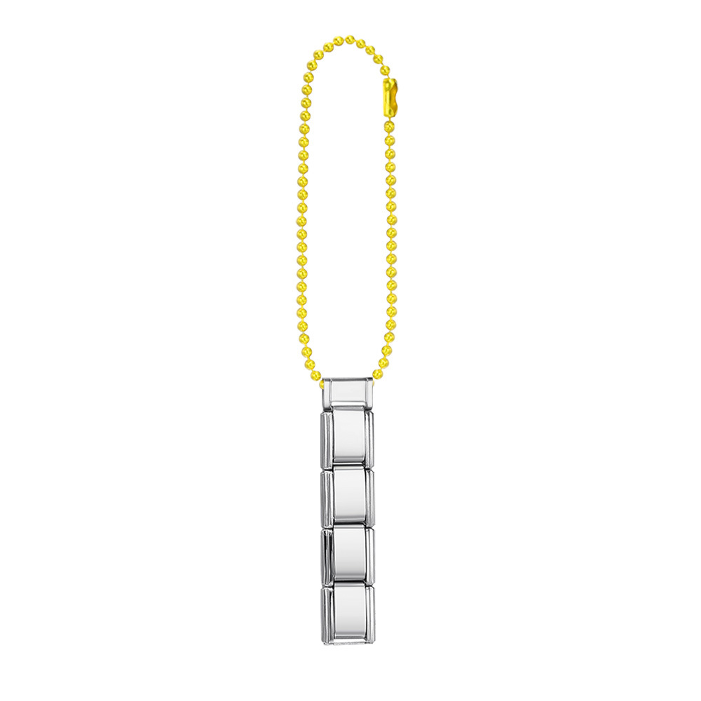 Colorful beaded chain mobile phone strap splicing Italian modular bracelet DIY keychain pendant stainless steel watch strap chain
