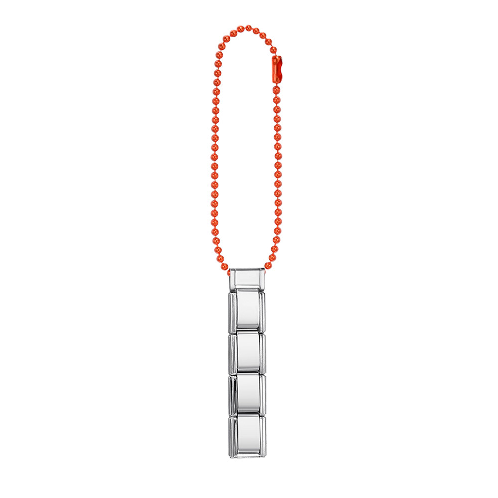 Colorful beaded chain mobile phone strap splicing Italian modular bracelet DIY keychain pendant stainless steel watch strap chain