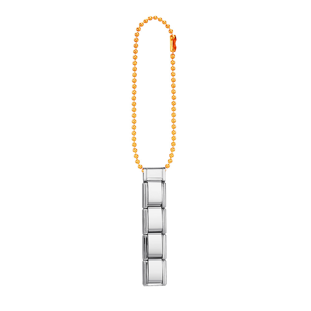 Colorful beaded chain mobile phone strap splicing Italian modular bracelet DIY keychain pendant stainless steel watch strap chain