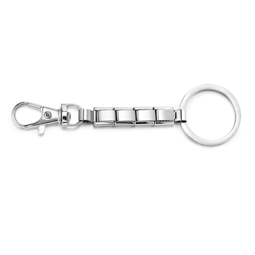 New multi-color spray-painted keychain DIY modular bracelet pendant stainless steel watch strap chain wholesale