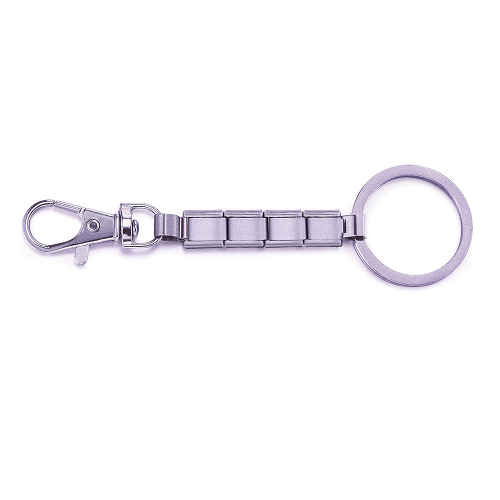 New multi-color spray-painted keychain DIY modular bracelet pendant stainless steel watch strap chain wholesale
