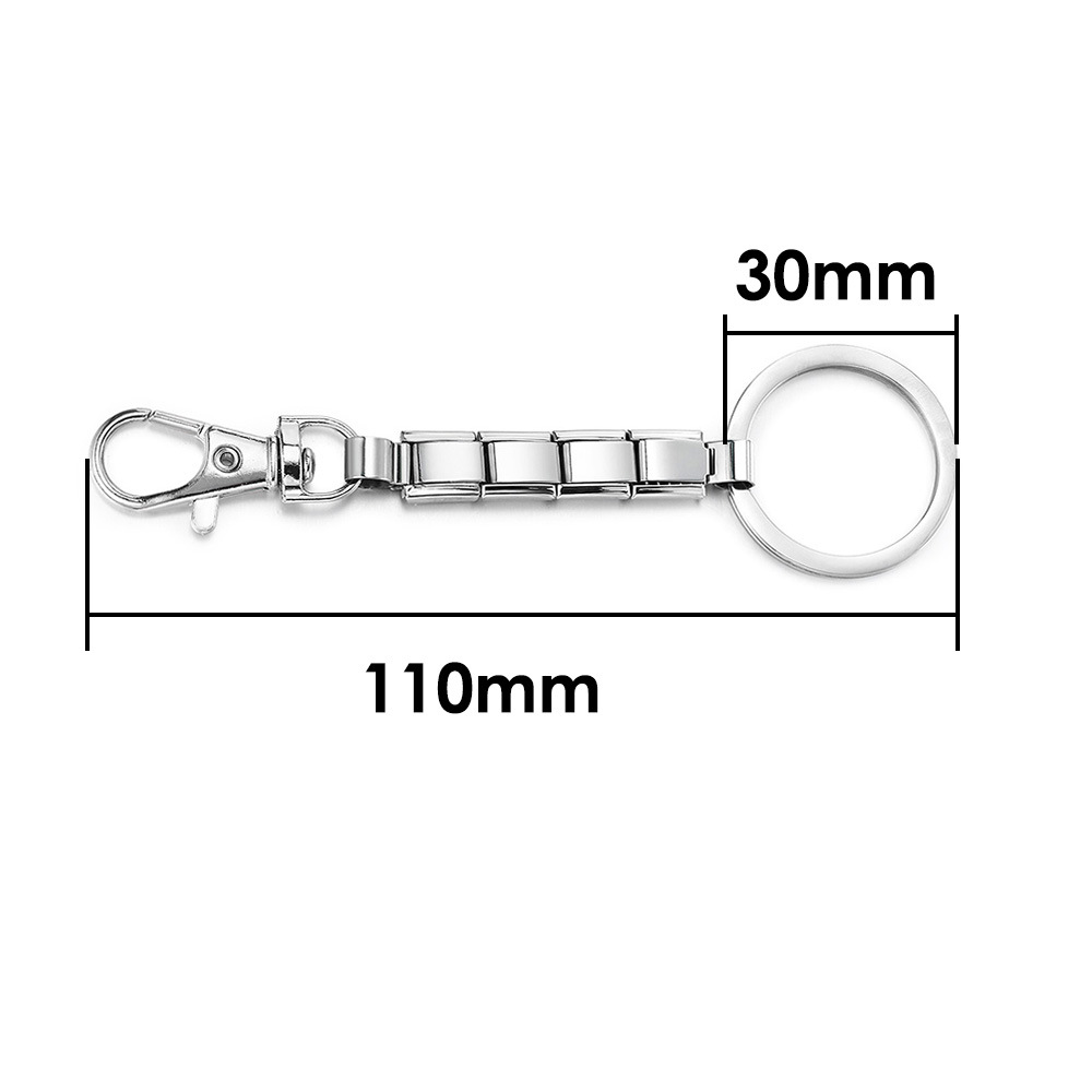 New multi-color spray-painted keychain DIY modular bracelet pendant stainless steel watch strap chain wholesale