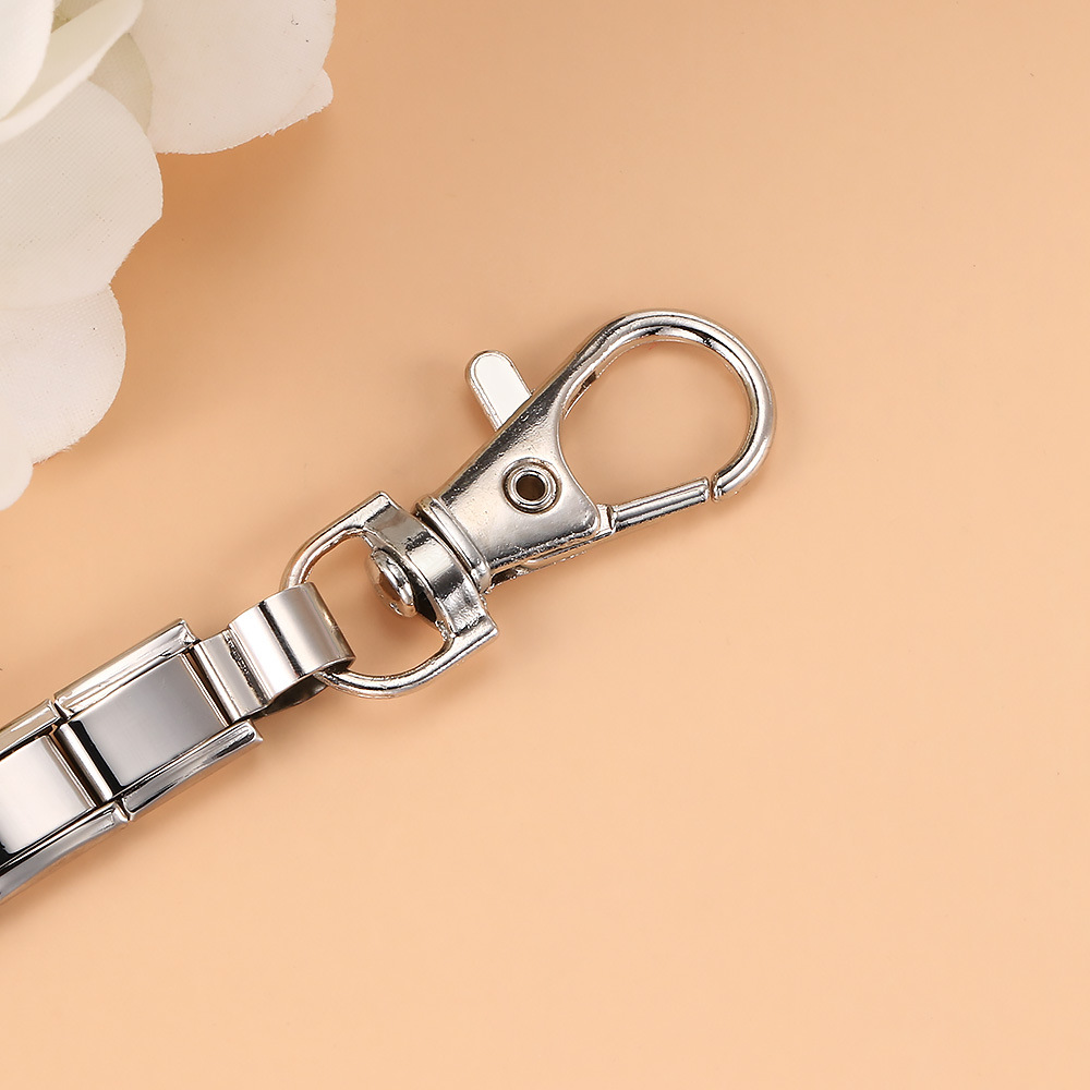 New multi-color spray-painted keychain DIY modular bracelet pendant stainless steel watch strap chain wholesale