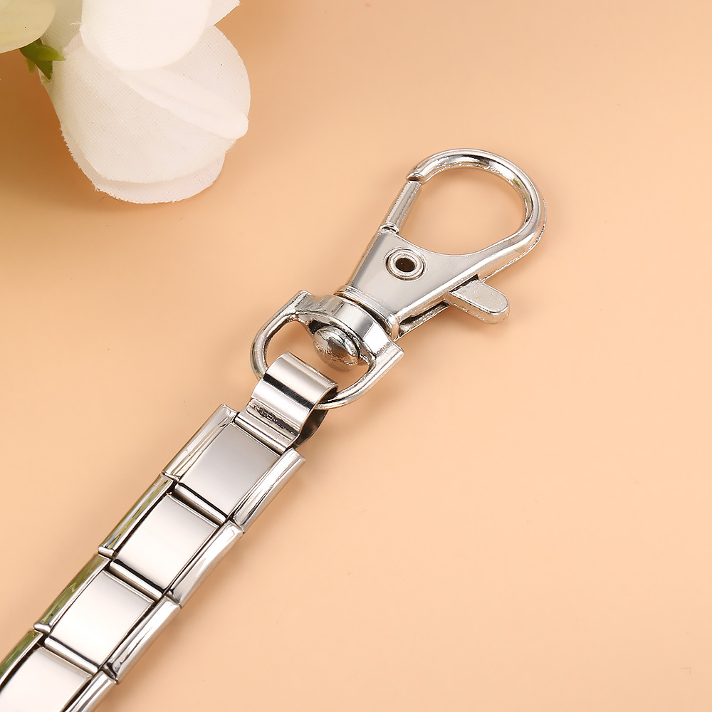 New multi-color spray-painted keychain DIY modular bracelet pendant stainless steel watch strap chain wholesale