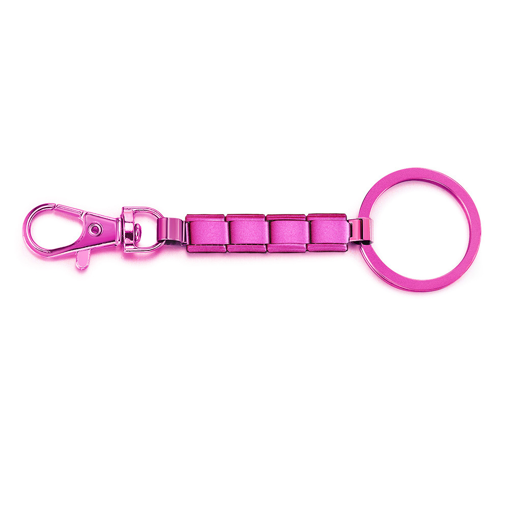 New multi-color spray-painted keychain DIY modular bracelet pendant stainless steel watch strap chain wholesale