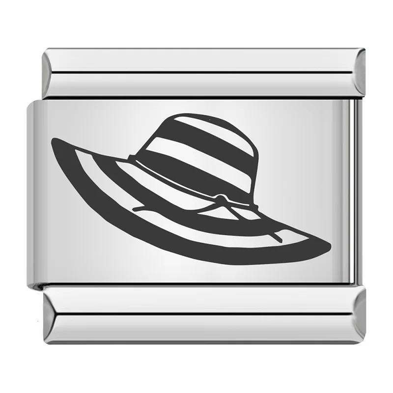 New hat and backpack designs, Italian modular bracelets, titanium steel laser engraving DIY watch straps and chains wholesale.