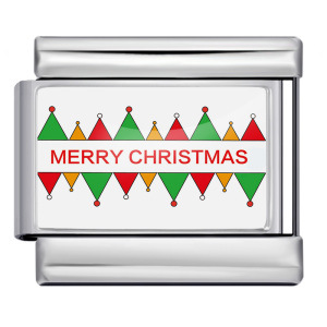 New cross-border Christmas series Italian modular bracelet creative DIY stainless steel elastic bracelet wholesale