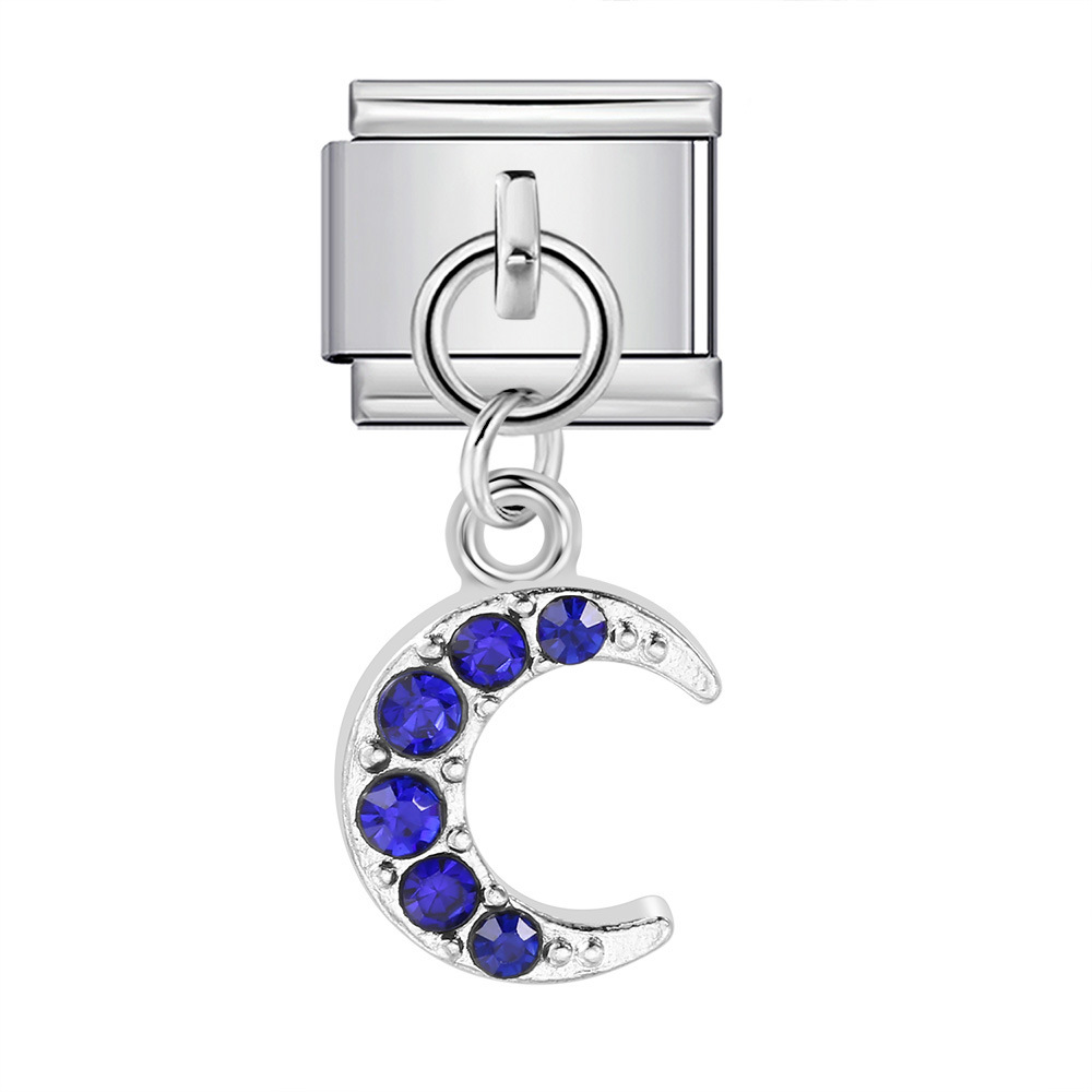 New cute Italian modular pendant bracelet with titanium steel hook, DIY free assembly handmade modular jewelry
