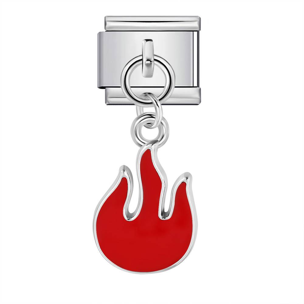 New cute Italian modular pendant bracelet with titanium steel hook, DIY free assembly handmade modular jewelry