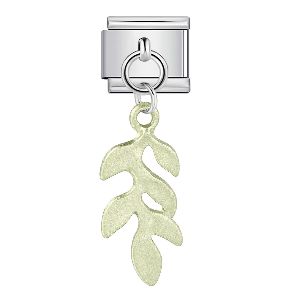 New cute Italian modular pendant bracelet with titanium steel hook, DIY free assembly handmade modular jewelry