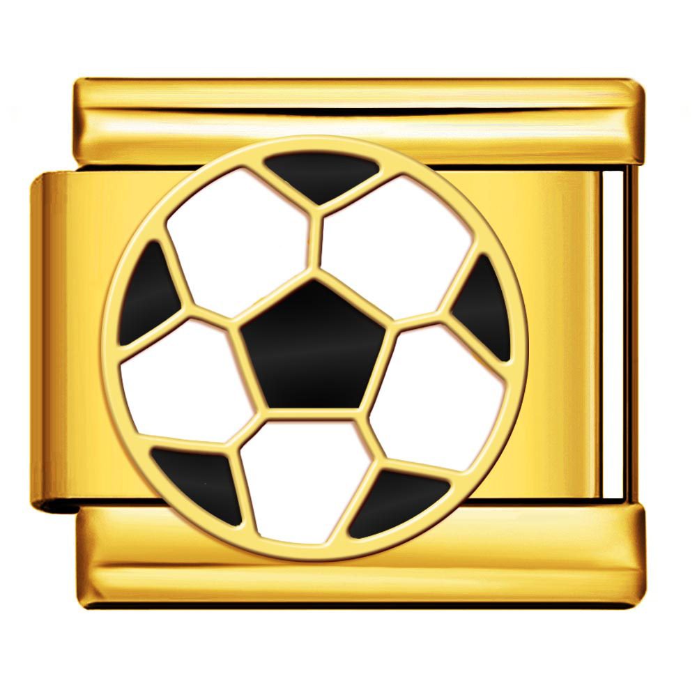 DIY football star titanium steel welding oil dripping bracelet, Italian modular bracelet, handmade watch strap chain gift
