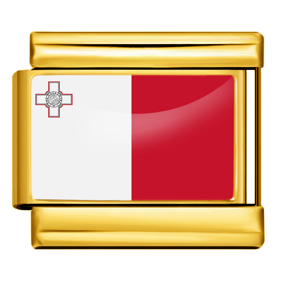 Wholesale of gold and silver background world flag photos, epoxy resin series, stainless steel DIY Italian modular bracelet accessories.