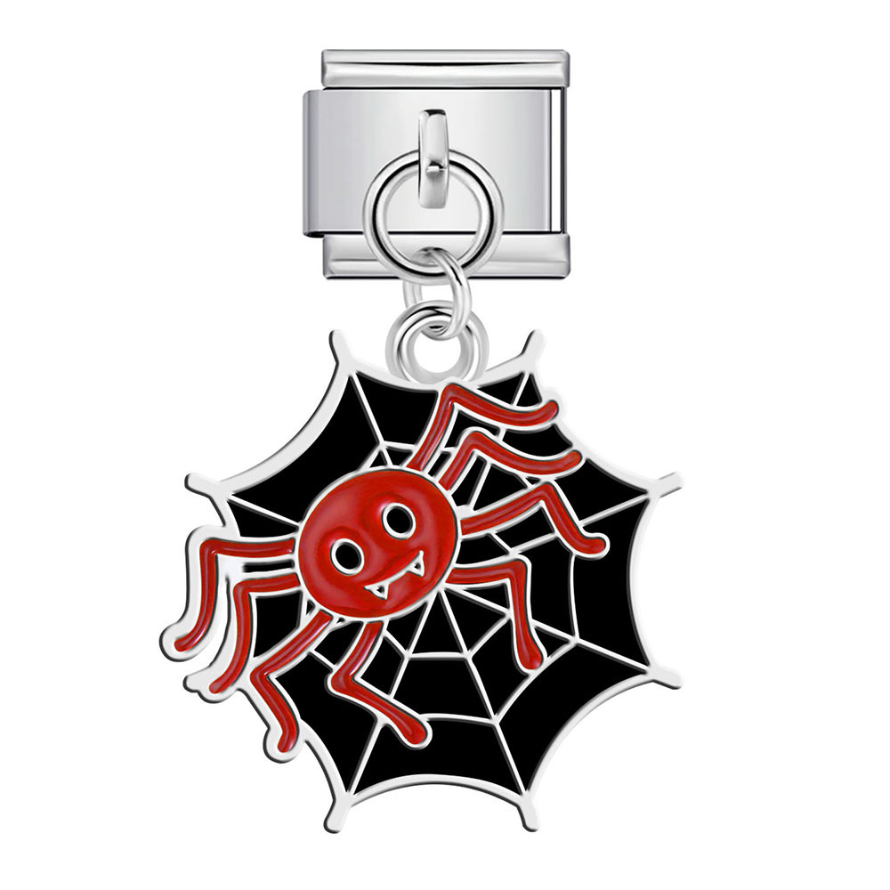 Halloween Pumpkin Skull Pendant Module Bracelet Hook DIY Titanium Steel Elastic Splicing Watch Strap Chain Accessories