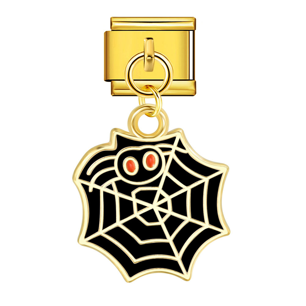 Halloween Pumpkin Skull Pendant Module Bracelet Hook DIY Titanium Steel Elastic Splicing Watch Strap Chain Accessories