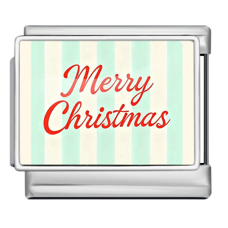 Christmas Series DIY Modular Stainless Steel Bangle Handmade Italian Modular Accessories Bracelet Wholesale