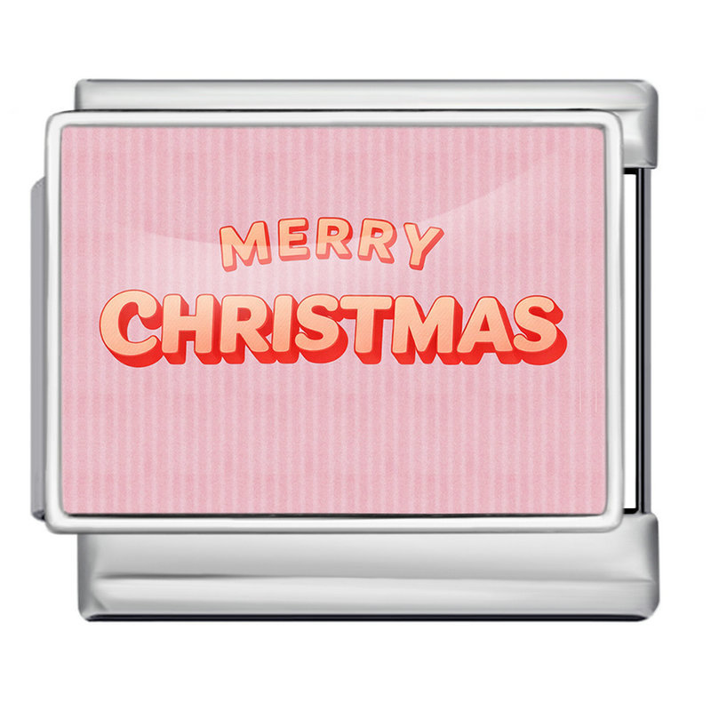 Christmas Series DIY Modular Stainless Steel Bangle Handmade Italian Modular Accessories Bracelet Wholesale