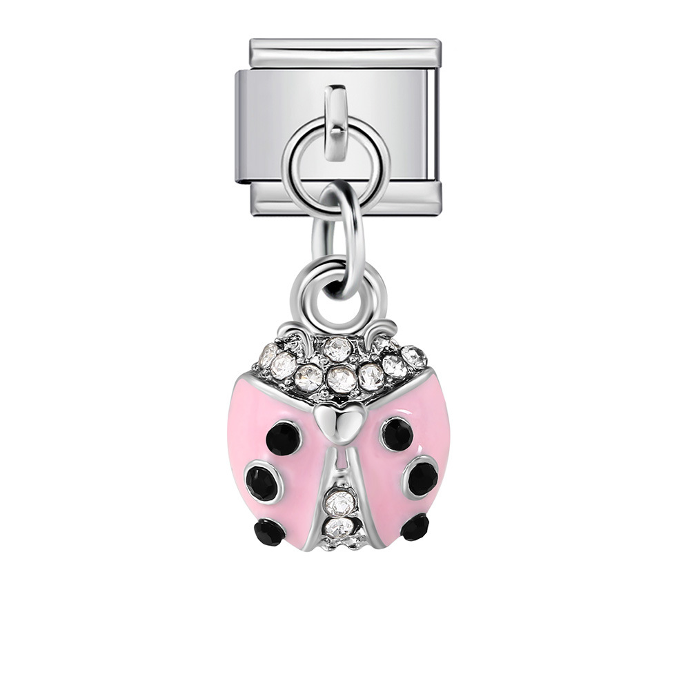 Single animal-shaped pendant, Italian modular bracelet, titanium steel hook, watch strap chain, Italian Charm