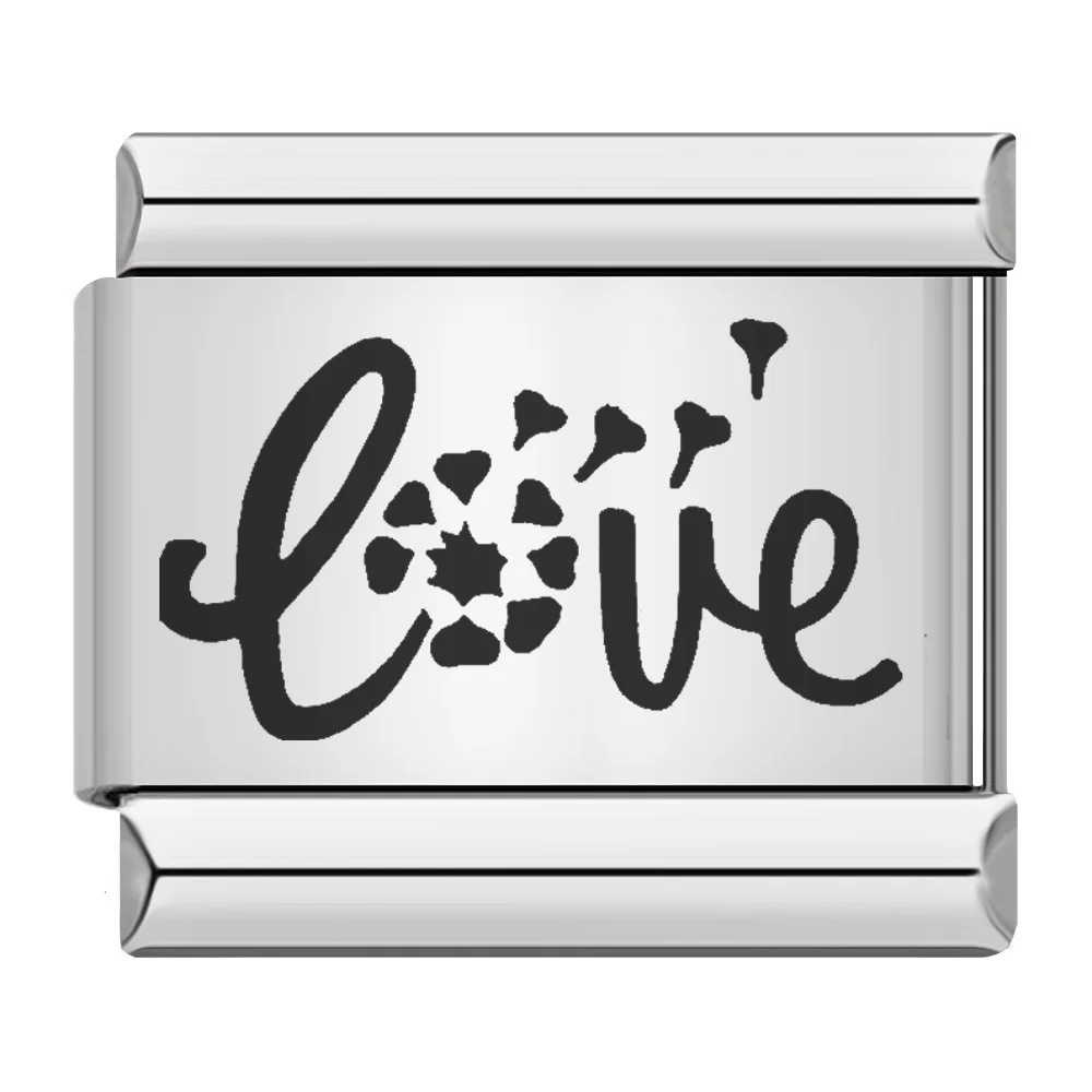 New holiday laser pattern Italian modular stainless steel DIY customizable bracelet/watch strap chain